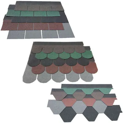 £37.95 • Buy Supaflex Roofing Felt Shingles Shed Roof Bitumen Decorative Mineral Roof Tiles