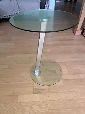 Round Glass Table - Two Available • £16.99