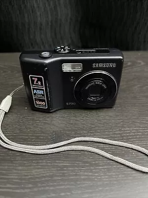 Samsung Digimax S730 7.2 MP Digital Camera Black For Parts Or Repair • $4.99