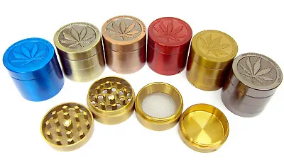 New Metal Magnetic Grinder 30mm 4 Part Spice Herb Mini Crusher Pocket Size UK • £4.39