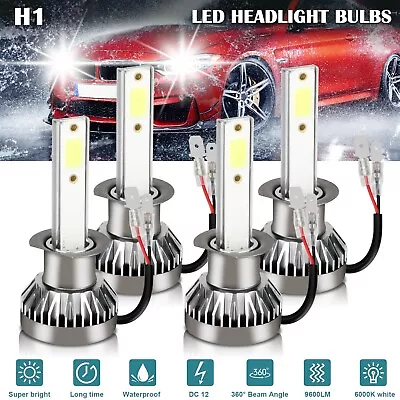 4x H1 LED Headlight Bulbs Conversion Kit High Low Beam 6000K Xenon Super White • $14.98