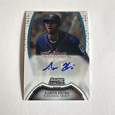 2011 Bowman Sterling Prospect Auto Aaron Hicks #BSP-AH Auto • $5.25