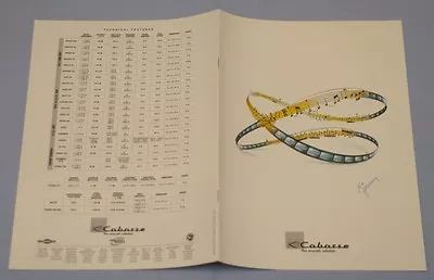 RARE_CABASSE Original 12-page Brochure S.C.S.600 M.C.& S.C.S.500 M.T.300-400 • $15