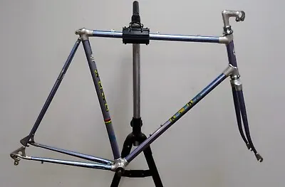 RARE Vintage 80s ALAN Competizione Frame Blue Aluminum 59x58 Cinelli Campagnolo • $399