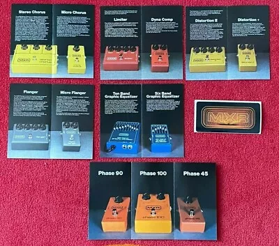 Vintage 6 MXR Color Gatefold Cards W/info & Specs + Vintage MXR Stkr-RochesterNY • $54.88