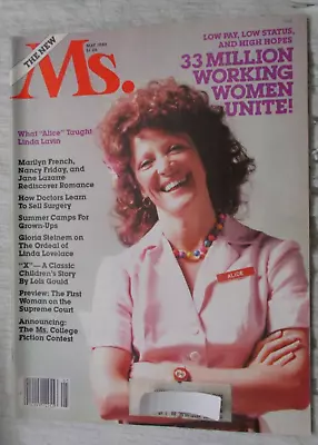 Ms. Magazine May 1980 Alice Linda Lavin Marilyn French Women's Feminism Vintage • $16.95