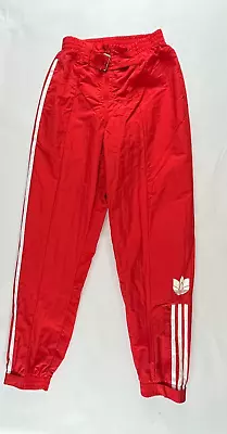 $29.99 • Buy Adidas Originals Red Nylon Athletic Track Pants Women's XS W26  L29 