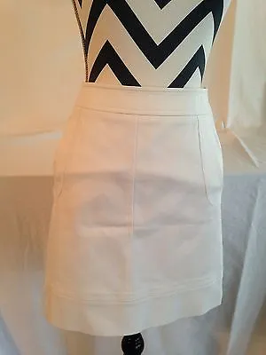 Missoni Women's Skirt White Cotton Blend Straight Skirt Made In Italy Size Us 4 • $50