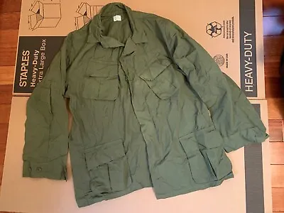 1 NOS Vietnam USMC Army 107 Poplin Tropical Slant Pocket Combat Jungle Shirts XL • $195