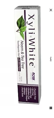 Now Foods XyliWhite Toothpaste Gel Neem And Tea Tree 6.4 Oz Fast Shipping • $19.88
