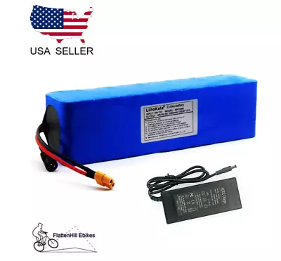 48V 10AH Lithium Li-ion Battery For 500w 1000W Electric Bike Ebike Scooter Motor • $119