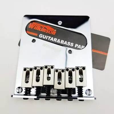 Guitar Bridge Wilkinson 52.5mm(2-1/16 Inch) 6 Saddles Modern Bridge For TL • $20.23