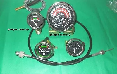 Massey Harris 50 Ferguson 50 Tractor Tachometer & Guages Kit With Tacho Cable • $145.77