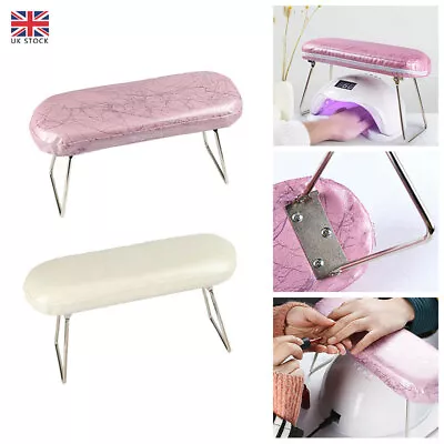 Nail Art Beauty Hand Holder Table Cushion Pillow Nail Arm Rest Manicure Pad UK • £11.51