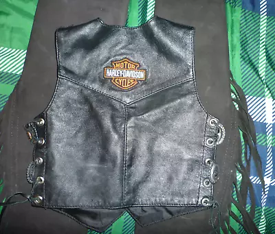 Kids Sz Outlaw Biker Costume - W/ Vest And Chaps • $35