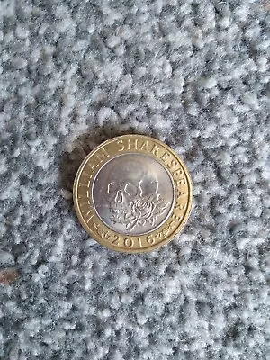 £2.85 • Buy William Shakespeare 2016 - £2coin Skull & Rose