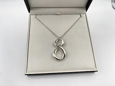 Montblanc 925 Sterling Silver Teardrops Pendant Necklace New 100% Genuine $1060 • $375
