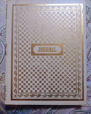 Vintage Journal Gold Embossed Detail 1976 Made In The USA By Deserda • $5