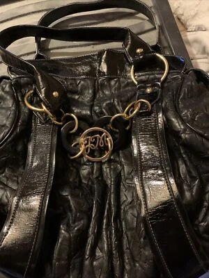 £7 • Buy Julian Macdonald Bag Black Vintage