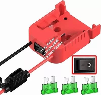 For Milwaukee 18V Battery Adapter Power Wheels Connector Adapter / With Switch • $25.58