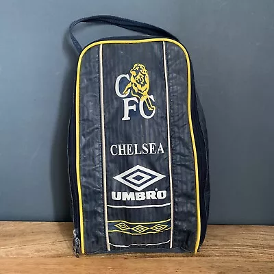 Chelsea FC Umbro Vintage Retro Football Sport Boot Bag Carry Case Holdall • £19.99