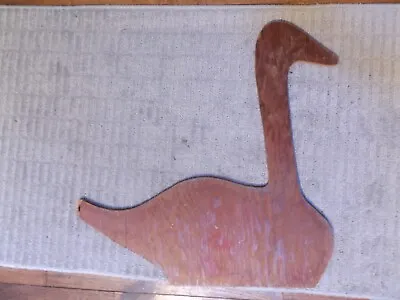 Primitive Vintage Plywood Goose Swan Pattern For Sign Yard Art Breadboard 21x21 • $9.99