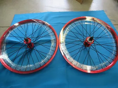 SE Racing BMX Red 20  X 1.75  SE Bikes Ripper 36 Hole 1-Speed Wheel Set - New • $115