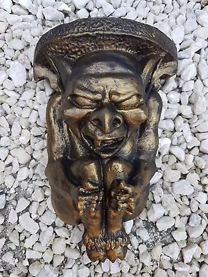 £18 • Buy #1 Architectural Bronzed Plaster Corbel Bracket Shelf Wall Decor Plaque Gargoyle