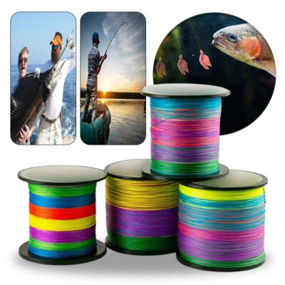 $21.90 • Buy 9 Strands PE Braid Fishing Line Wire 300M 500M 1000M Fishing Line Tool For Lure