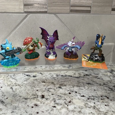 $11.99 • Buy Lot Of 5 Skylanders Cynder Flash Wing Drobot Gill Grunt Shroomboom