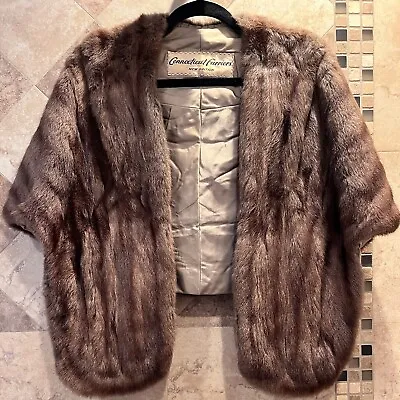 Vintage Mink Fur Stole Shawl Cale Coat Jacket Genuine • $75
