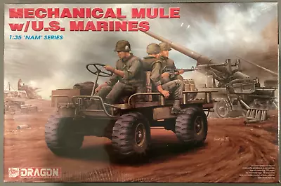 Dragon 3317 Mechanical Mule With U.S. Marines 1:35 Nam Series Scale Model Kit • $48.99