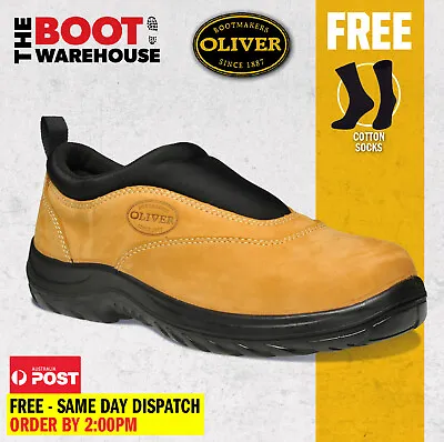 Oliver Work Boots 34615 Steel Toe Safety Wheat Slip-On Sports Shoe. Brand New • $153.95