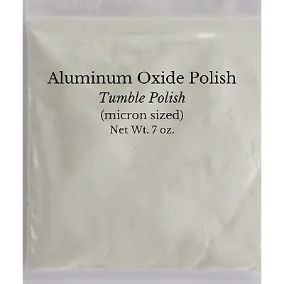 Aluminum Oxide White 7.0 OZ. Superior Polish For Jewelry & Rock Tumbling • $11.99