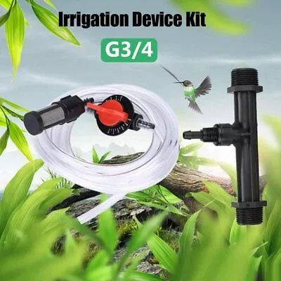 3/4  Garden Irrigation Device Venturi Fertilizer Injector Switch Water Tube Set • $15.18