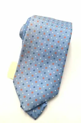 $230 E.Marinella Italy Men's Blue Silk Medallion Dotted Tie Neck-Tie Size 58 X 3 • $63.98