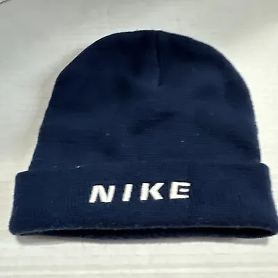 Vintage Embroidered Nike Spell Out Cap Stocking Hat Winter Snow • $34.20