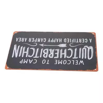 Vintage Camping Decoration Sign Rustic Outdoor Signage  RVs & Campsites • $17.14