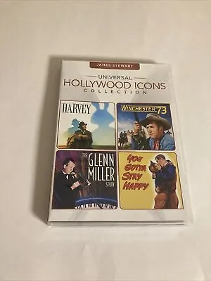 James Stewart : Universal Hollywood Icons Collection 4-Movie DVD 2-Disc Set • $9.90