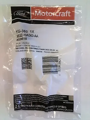 Genuine Ford Motorcraft Vacuum Control Valve-Check Valve YG-360 XR3Z19A563AA OEM • $13.95