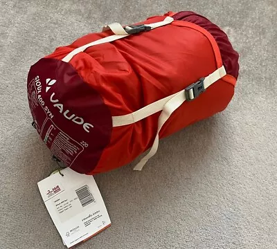 Vaude Sioux 400 SYN Baltic Sea Mummy Sleeping Bag & Stuff Sack • £30