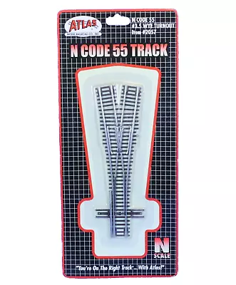 Atlas N Scale Code 55 NiSi Manual N 3.5 Wye Turnout Switch Track 2057 • $15.29