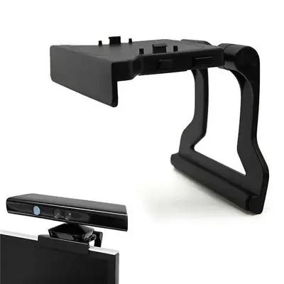 TV Clip Mount Stand Holder Adjustable For Xbox 360 Xbox360 Kinect Sensor Black • $8.99
