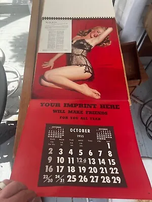 RARE Complete 1955 Champion Calendar Salesman Sample Portfolio Marilyn Monroe • $3750