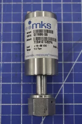 722a12tce2fa / Baratron Pressure Vacuum Gauge 100pa 133.32 100 Torr / Mks • $645.56