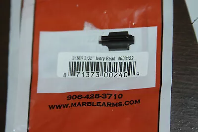 Marbles Sheard No. 31MR IVORY Blade Front Sight 3/32  FOR RIFLE #603122 • $22.95