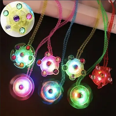 LED Necklace Light Up Toys Glow In The Dark Party Prizes Spiral Twister 24 PCS • $19.99