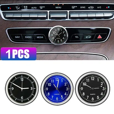 Pocket Mini Quartz Analog Watch Stick-On Car Clock For Car Interior Accessories • $14.25