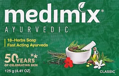Medimix Ayurvedic Classic 18 Herbs Soap Bathing Bar 125gm • $12.89