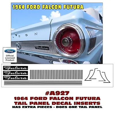 A927 1964 Ford Falcon Futura - Tail Panel Pinstripe Decal Insert Kit • $59.95